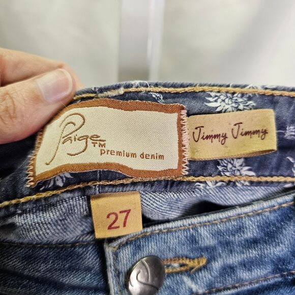 PAIGE Jimmy Jimmy Raw Hem Shorts Size 27 - Picture 5 of 9